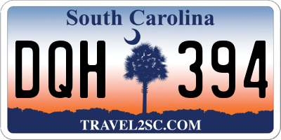 SC license plate DQH394