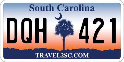 SC license plate DQH421