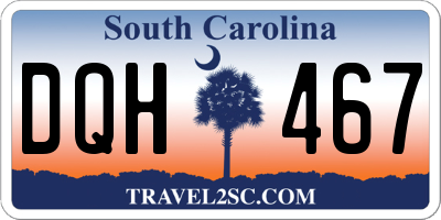 SC license plate DQH467