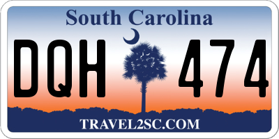 SC license plate DQH474