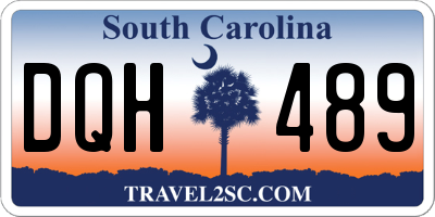 SC license plate DQH489