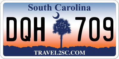 SC license plate DQH709