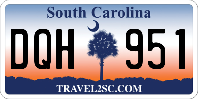 SC license plate DQH951