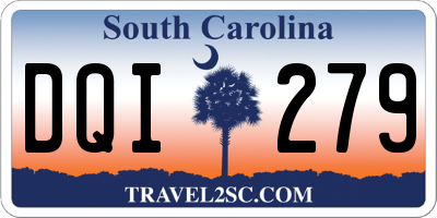 SC license plate DQI279