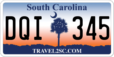 SC license plate DQI345