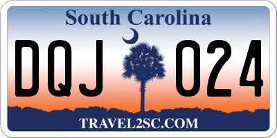 SC license plate DQJ024