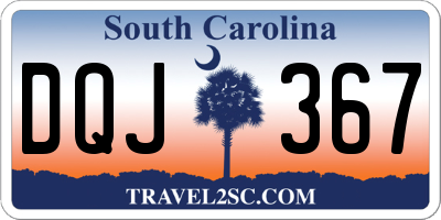 SC license plate DQJ367
