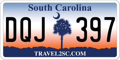 SC license plate DQJ397