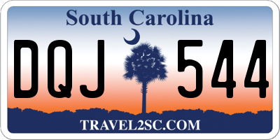 SC license plate DQJ544