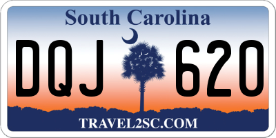SC license plate DQJ620