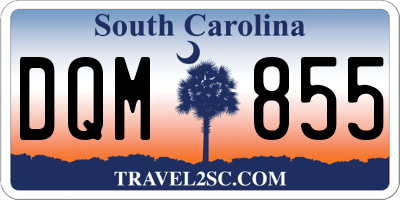 SC license plate DQM855