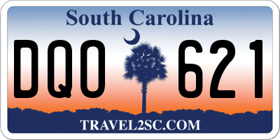 SC license plate DQO621