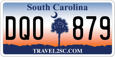 SC license plate DQO879