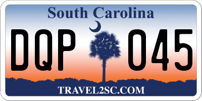SC license plate DQP045