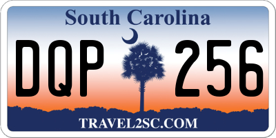 SC license plate DQP256