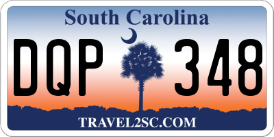 SC license plate DQP348
