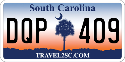 SC license plate DQP409