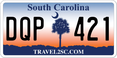 SC license plate DQP421