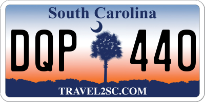 SC license plate DQP440