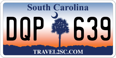 SC license plate DQP639