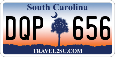 SC license plate DQP656