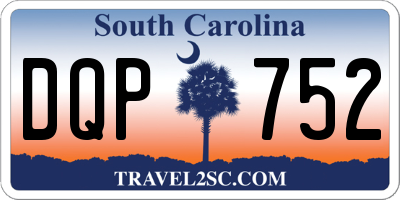 SC license plate DQP752