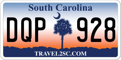 SC license plate DQP928