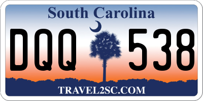 SC license plate DQQ538