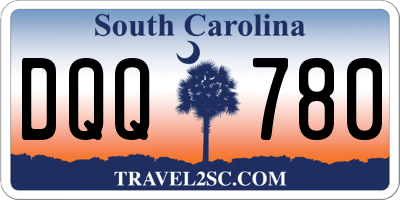 SC license plate DQQ780