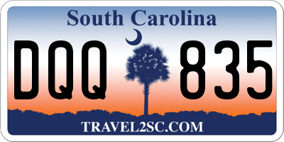 SC license plate DQQ835