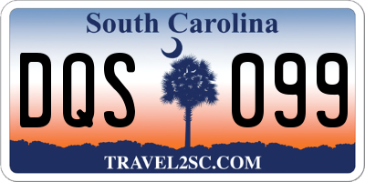 SC license plate DQS099
