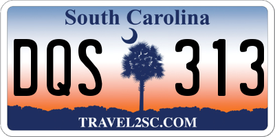SC license plate DQS313