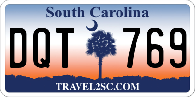 SC license plate DQT769