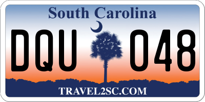 SC license plate DQU048