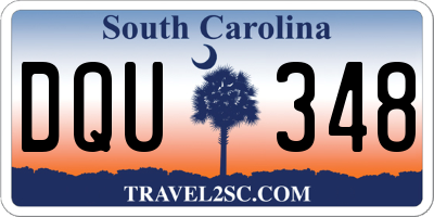 SC license plate DQU348