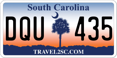 SC license plate DQU435