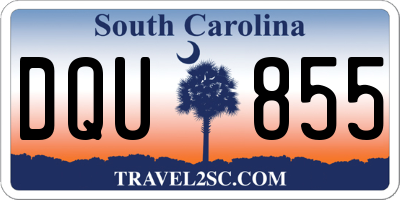 SC license plate DQU855