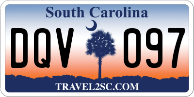 SC license plate DQV097