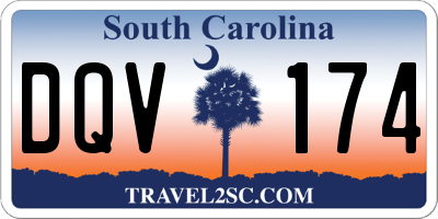 SC license plate DQV174
