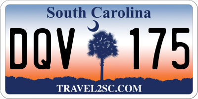 SC license plate DQV175