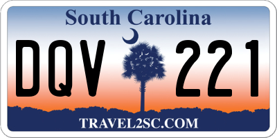 SC license plate DQV221