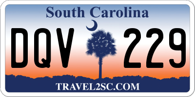 SC license plate DQV229