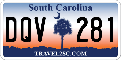 SC license plate DQV281