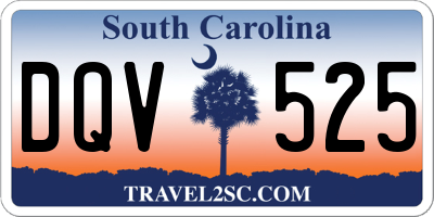 SC license plate DQV525