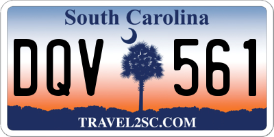 SC license plate DQV561