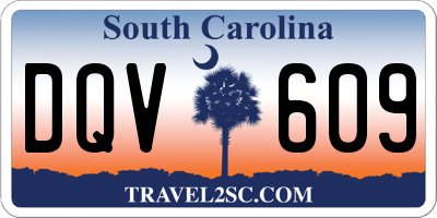 SC license plate DQV609