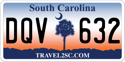 SC license plate DQV632