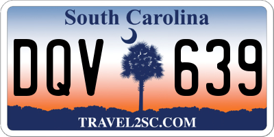 SC license plate DQV639