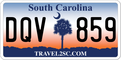 SC license plate DQV859