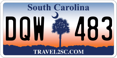 SC license plate DQW483